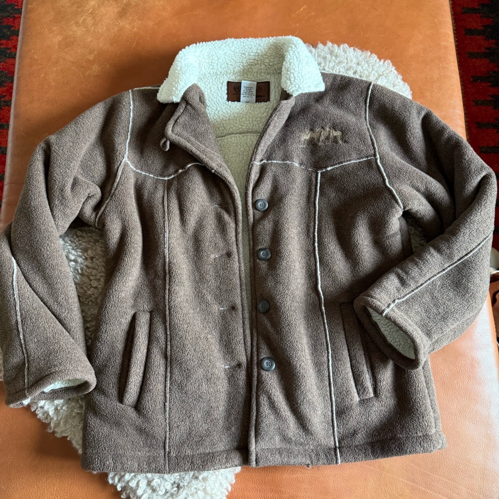 Brown Sherpa Lined Jacket